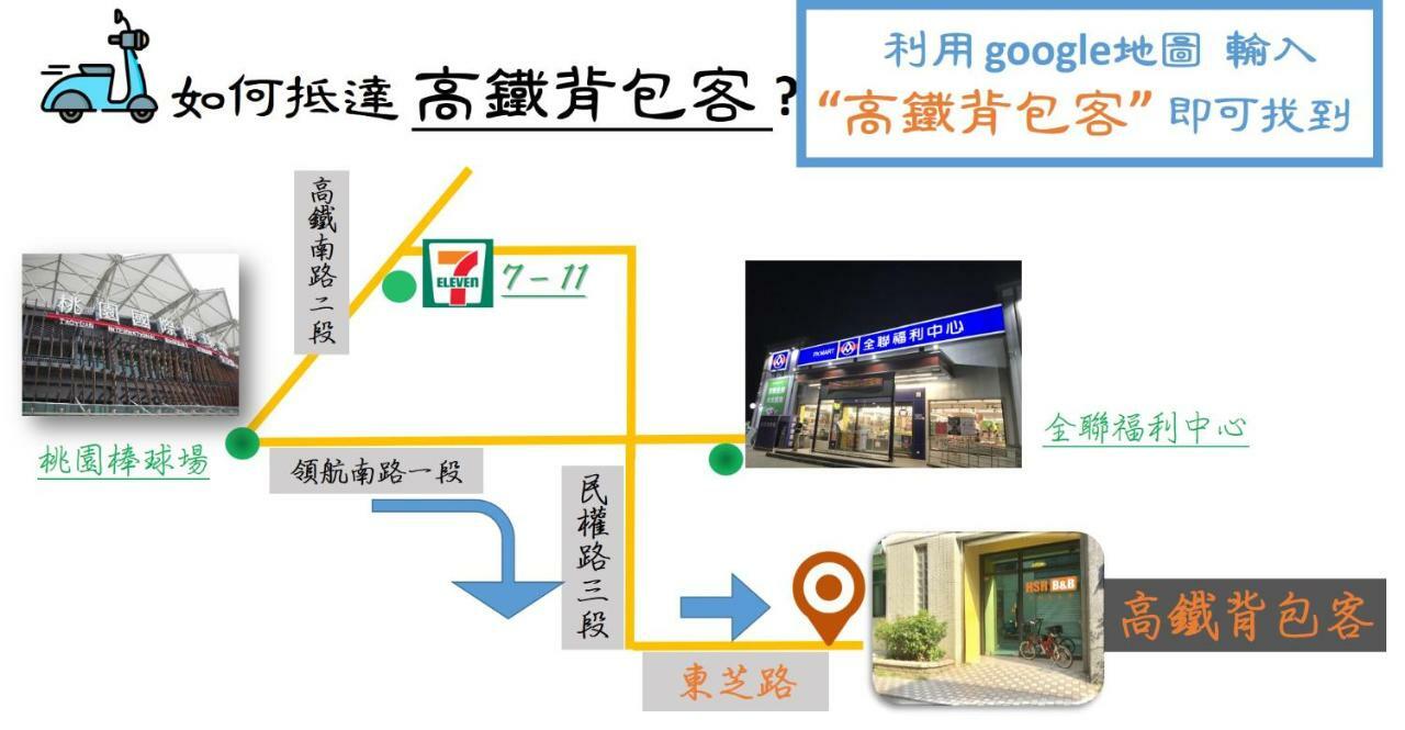 高鐵背包客 Hsr Bnb 桃園民宿 063號 Zhongli Exterior foto